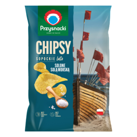 Przysnacki chipsy Sopockie lato solone solą morską 130 g